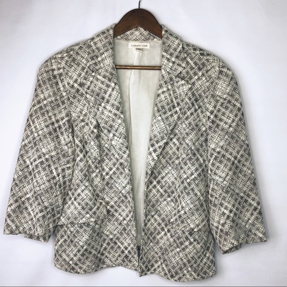 Coldwater Creek Jackets & Blazers - Coldwater Creek Cropped Brown Jacket in Size 14